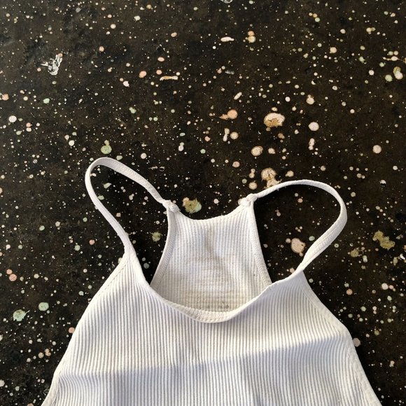 Free People X FP Movement Cropped Run Tank Top White - Picture 7 of 7
